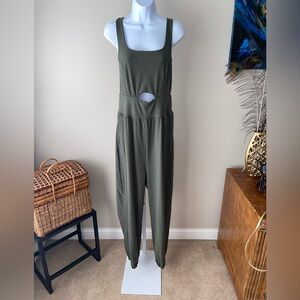 BKE Green Jumpsuit with Modern Design